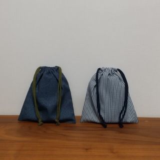 【71】巾着袋 給食袋 2点セット ハンドメイド(外出用品)