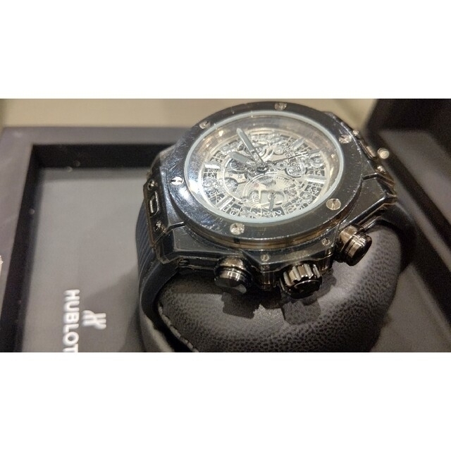 スケルトン　自動巻き腕時計　箱付き メンズの時計(腕時計(アナログ))の商品写真