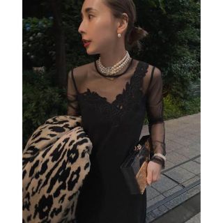 アメリヴィンテージ(Ameri VINTAGE)のAmeri vintage UND RENEE CUTWORK DRESS(ロングドレス)