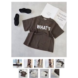 韓国子供服◆ロゴスウェットBIGTシャツ 120130セット(Tシャツ/カットソー)