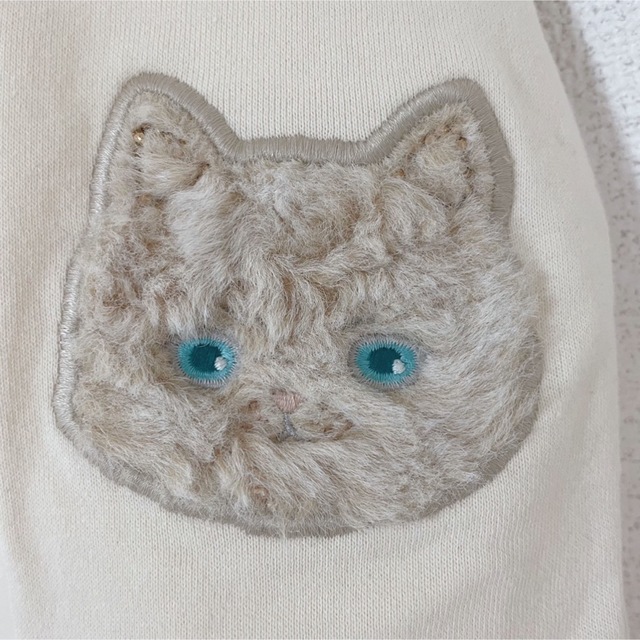 franche lippee(フランシュリッペ)のフランシュリッペ 猫 ネコ ねこ ラインストーン スウェット トレーナー レディースのトップス(トレーナー/スウェット)の商品写真