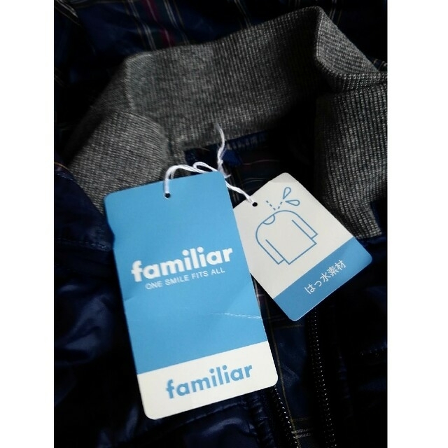 familiar(ファミリア)のfamiliar コート フード付き ⭐新品⭐ 150サイズ キッズ/ベビー/マタニティのキッズ服男の子用(90cm~)(コート)の商品写真