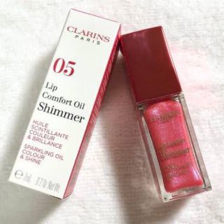 クラランス(CLARINS)のコンフォート リップオイル シマー 05 プリティ イン ピンク(リップグロス)