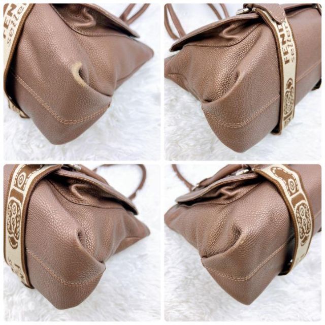 良品✨ FENDI フェンディ トートバッグ ハンドバッグ セレリア ブラウン