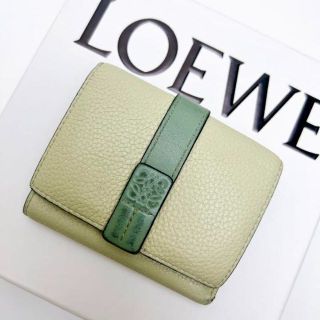 ロエベ(LOEWE)のLOEWE ロエベ スモール バーティカルウォレット アナグラム レザー 紺色(財布)