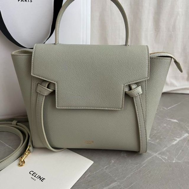 注文割引 - celine CELINE グリーンクレイ ナノショルダーバッグ
