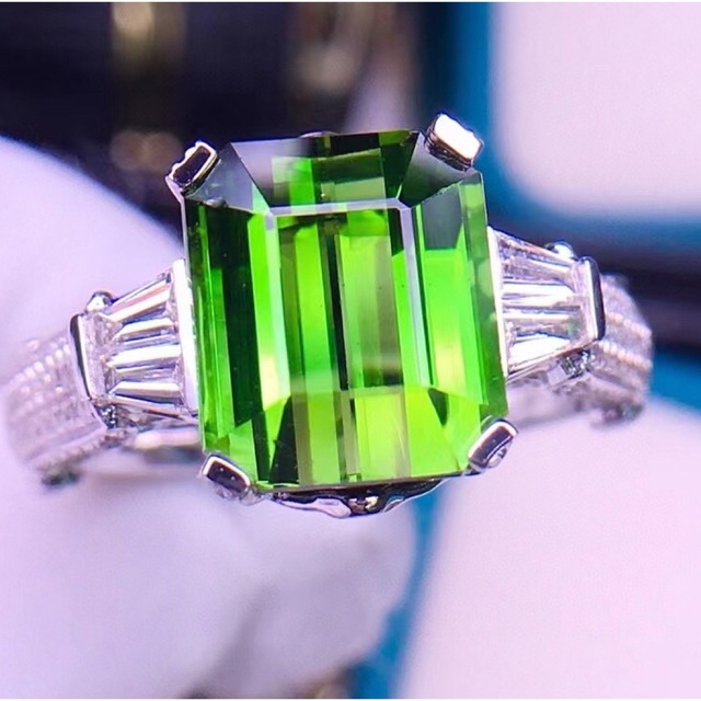 【高級】トルマリン リング k18 4.8ct