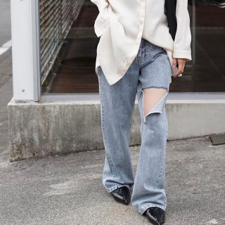 6 (ROKU) - 新品【ROKH】denim pants 38の通販|ラクマ