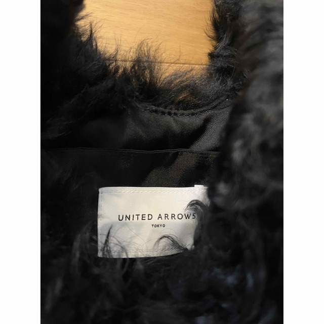 UNITED ARROWS(ユナイテッドアローズ)のユナイテッドアローズ　ファーバック　ブラック レディースのバッグ(ハンドバッグ)の商品写真