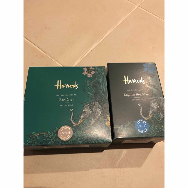 Harrods(ハロッズ)のHarrods No14イングリッシュブレックファースト+No42アールグレイ 食品/飲料/酒の飲料(茶)の商品写真