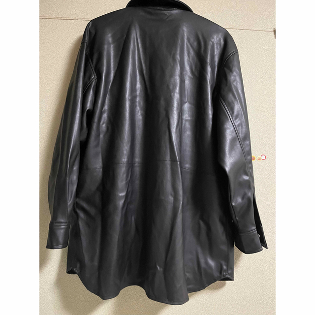 ZARA - ZARA フェイクレザー シャツ ジャケット の通販 by ZARA - ZARA フェイクレザー シャツ ジャケット の通販 by