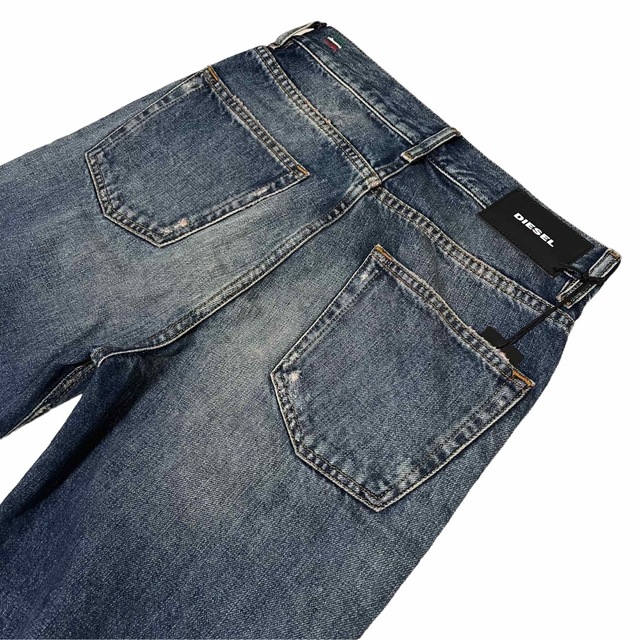 新品】W23 L32 ディーゼル デニムパンツ ジーンズ ダメージ加工 ブルー