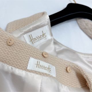 Harrods - Harrods セットアップ ベージュファー付きワンピース