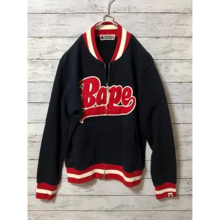 【激レア】初期　A BATHING APE スタジャン　エイプ デカロゴ