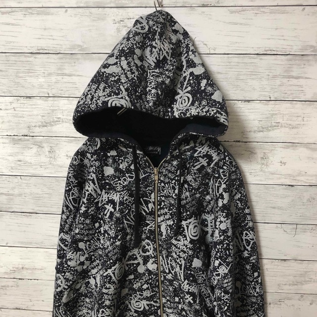 2020最新型 高品質 【希少】stussy ステューシー パーカー ワールド