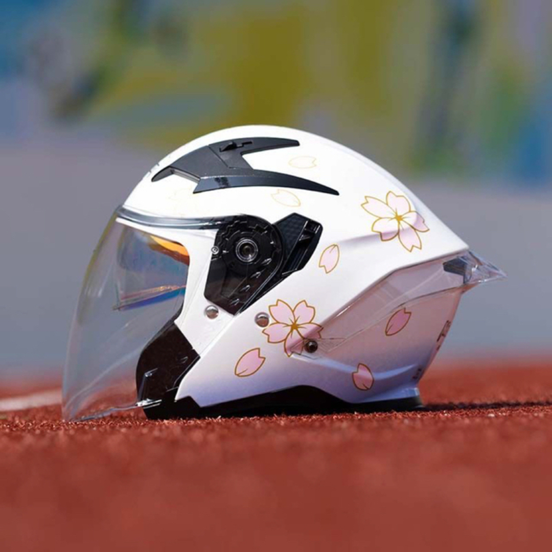 ダブルレンズジェットヘルメットバイクヘルメット内蔵レンズ紫外線カット安全規格DOT認証