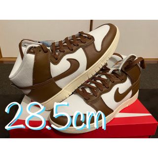 ナイキ(NIKE)のNIKE ナイキ DUNK ダンク ハイ レトロ 28.5 ホワイト ブラウン(スニーカー)