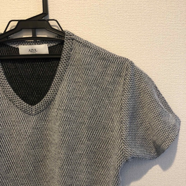 AZUL by moussy(アズールバイマウジー)のazul by moussy　半袖　メンズ　シャツ　トップス　コットン レディースのトップス(Tシャツ(半袖/袖なし))の商品写真