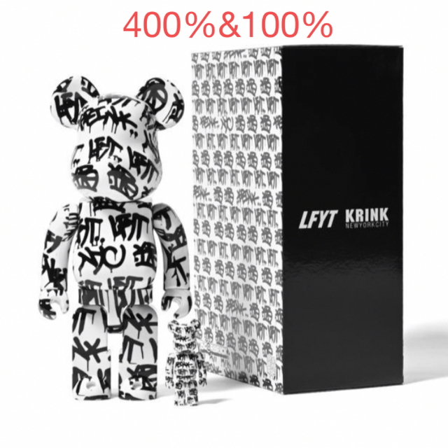 約70mm400%BE@RBRICK LFYT KRINK 100%&400% ベアブリック