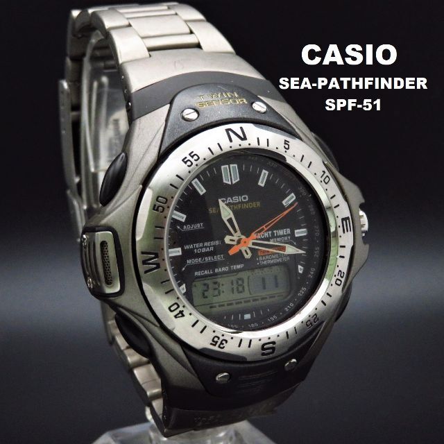 CASIO - CASIO SEA-PATHFINDER デジアナ腕時計 SPF-51の通販 by CASIO - CASIO SEA-PATHFINDER デジアナ腕時計 SPF-51の通販 by