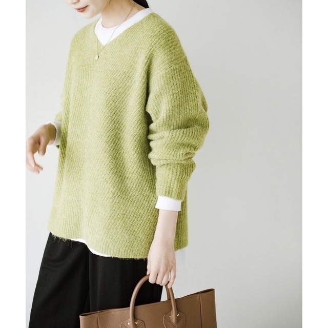 未使用品 STUDIO SEVEN スタジオセブン アルパカ ニット L 販売の人気