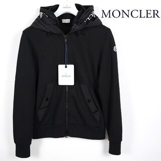 MONCLER - モンクレール ダブルフード ロゴパーカー 黒 Mサイズ 正規品 ...
