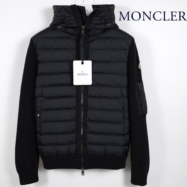 MONCLER - 美品 モンクレール ニットダウン 黒 XLサイズ 国内正規品