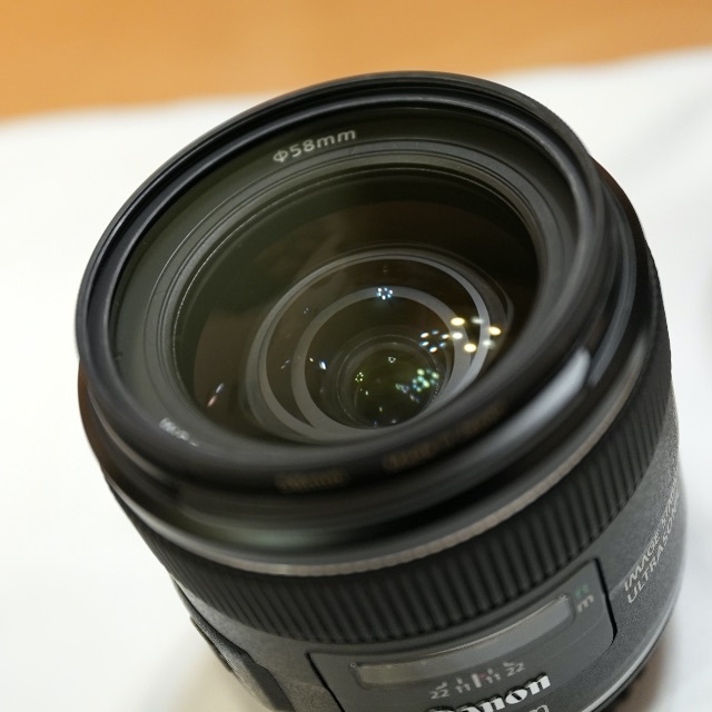 Canon(キヤノン)のCanon EF24mm F2.8 IS USM + ND2, ND4, ND8 スマホ/家電/カメラのカメラ(レンズ(単焦点))の商品写真