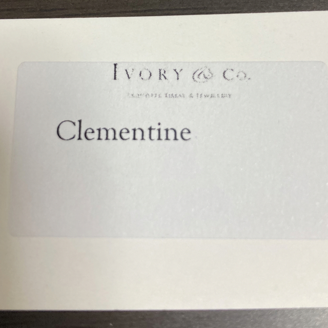 ティアラ　Ivory&Co.  clementine 1