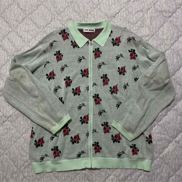 TTT MSW 20AW flower knit polo (Brack)