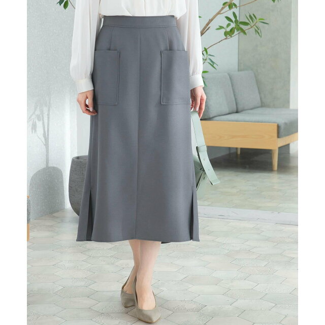 【INDIGO】バックフレアポケットタイトスカート