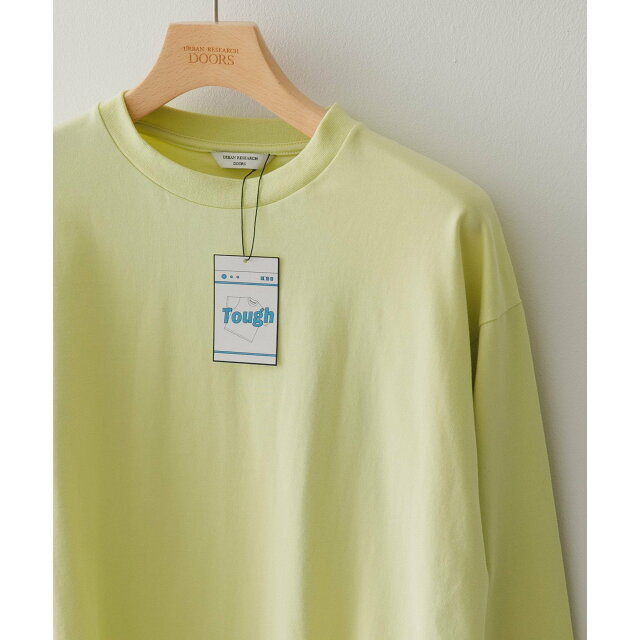 URBAN RESEARCH DOORS(アーバンリサーチドアーズ)の【LIMEYELLOW】クルーネックロングスリーブタフTシャツ メンズのトップス(Tシャツ/カットソー(半袖/袖なし))の商品写真