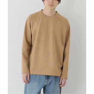 ベーセーストック(B.C STOCK)の【ブラウン】フェイクスウェード ロングスリーブTシャツ(Tシャツ/カットソー(半袖/袖なし))