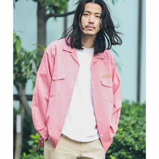 サニーレーベル(Sonny Label)の【ピンク】『別注』ELY*Sonny Label 開襟シャンブレーシャツ(シャツ)