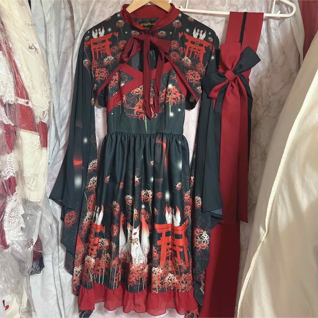セール特価 本日まで⭐︎ 白狐彼岸花シリーズセット セット+コーデ セール特価 本日まで⭐︎ 白狐彼岸花シリーズセット セット+コーデ