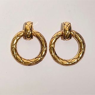 CHANEL シャネル マトラッセ フープイヤリング