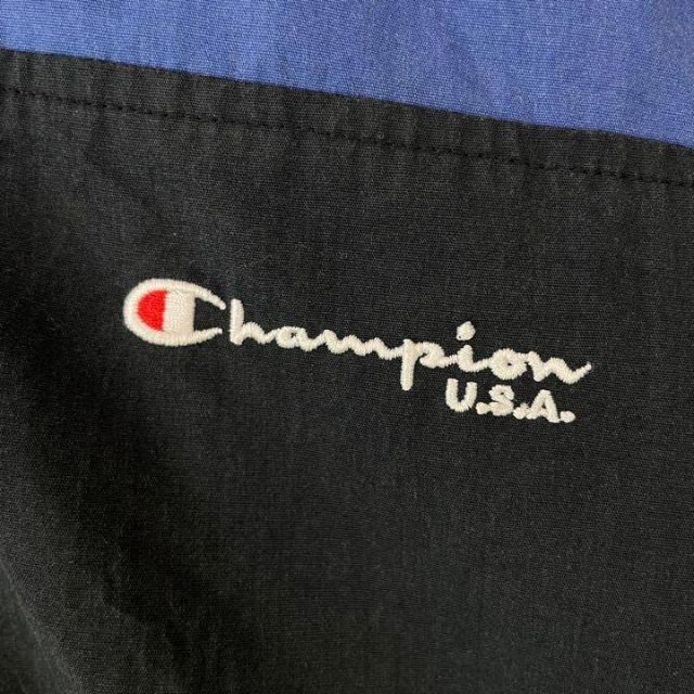 Champion(チャンピオン)の激レア チャンピオン トラックジャケット 刺繍ロゴ 超極太アーム オーバーサイズ メンズのジャケット/アウター(ブルゾン)の商品写真