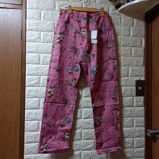 kawai okada★新品★花柄サルエルパンツ／ピンク(サルエルパンツ)