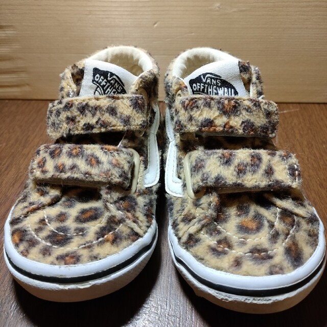 VANS ハイカットスニーカー ヒョウ柄 - キッズ靴/シューズ(15cm~)