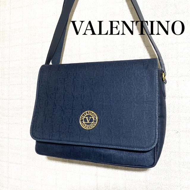 valentino vintage モノグラムショルダーバッグ