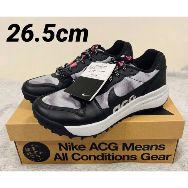 NIKE(ナイキ)のナイキ　ACG スニーカー ローケイト ブラック/ハイパーピンク　26.5cm スポーツ/アウトドアのアウトドア(登山用品)の商品写真