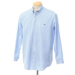 エトロ(ETRO)の【中古】エトロ ETRO コットン チェック ボタンダウン カジュアルシャツ【サイズS】【メンズ】(シャツ)