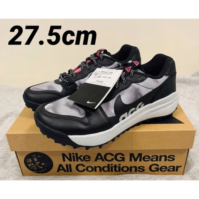 ナイキ　ACG スニーカー ローケイト ブラック/ハイパーピンク　27.5cm登山