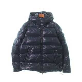 モンクレール(MONCLER)のMONCLER モンクレール ダウンジャケット/ダウンベスト 4(XL位) 紺 【古着】【中古】(ダウンジャケット)