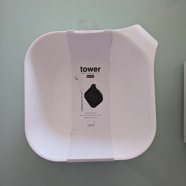 tower 湯桶＆流せるトイレブラシスタンド　セット インテリア/住まい/日用品の日用品/生活雑貨/旅行(日用品/生活雑貨)の商品写真