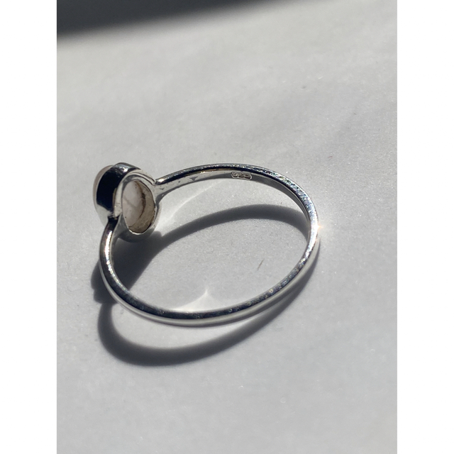 silver925リング　天然石指輪　シルバーローズクオーツ17号　Bt1 メンズのアクセサリー(リング(指輪))の商品写真