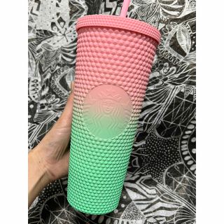 マットグリーン スタッズ スタバ タンブラー 16oz /473ml