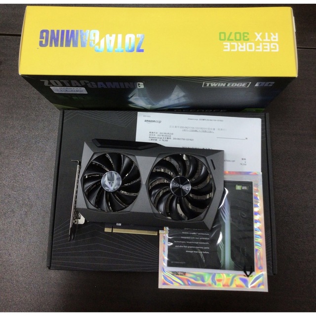 8000MBメモリバスZOTAC グラフィックボード　RTX3070