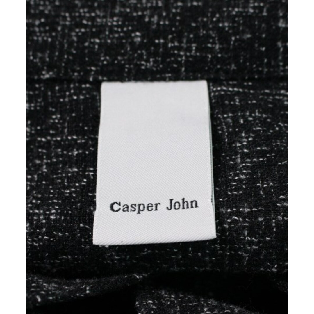 Casper John(キャスパージョン)のCasper John カジュアルシャツ M 黒x白(ミックス) 【古着】【中古】 メンズのトップス(シャツ)の商品写真