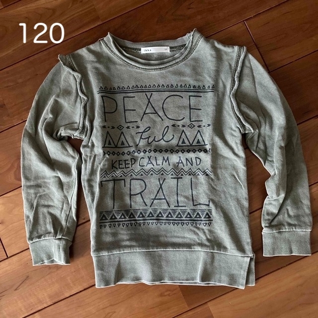 ikka(イッカ)のikkaトレーナー　120 キッズ/ベビー/マタニティのキッズ服男の子用(90cm~)(Tシャツ/カットソー)の商品写真